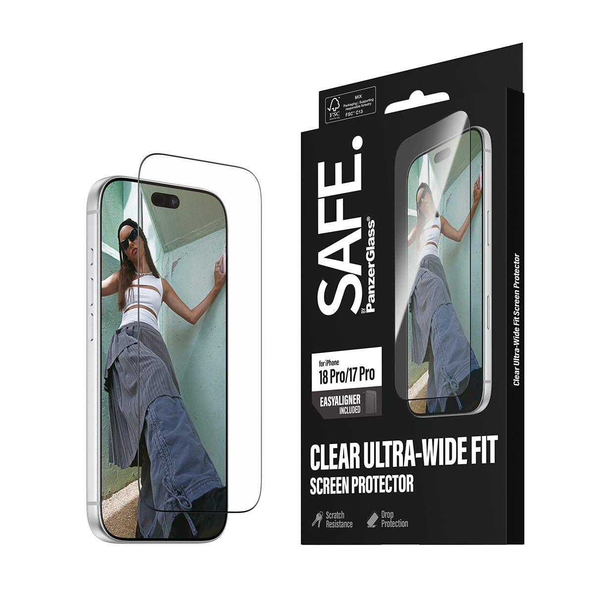 Safe iPhone 18 Pro Screen Protectors Uwf Easyaligners Clear
