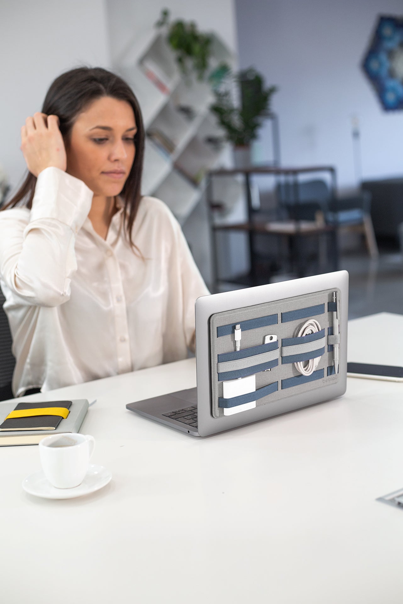 Beblau Shift Pro 3-in-1 Organizer Laptop, Wall & Backpack Tech Storage, Blue