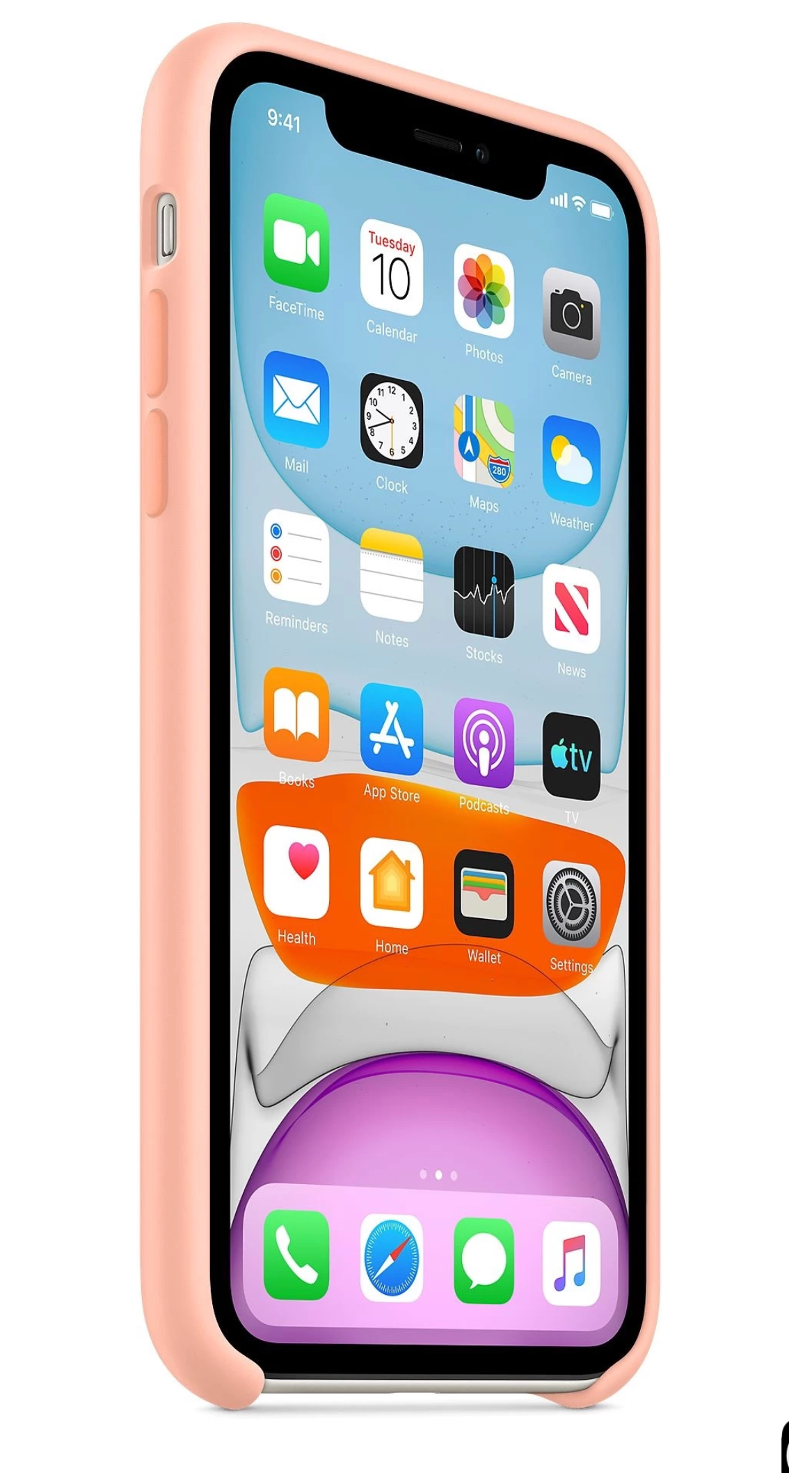 iPhone 11 Silicone Case Grapefruit