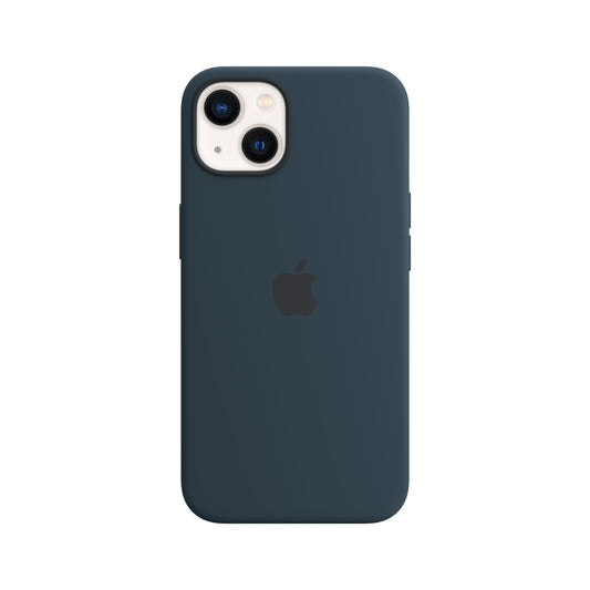 حافظة iPhone 13 من السيليكون بتقنية ‏MagSafe‏ - أزرق آبيس
