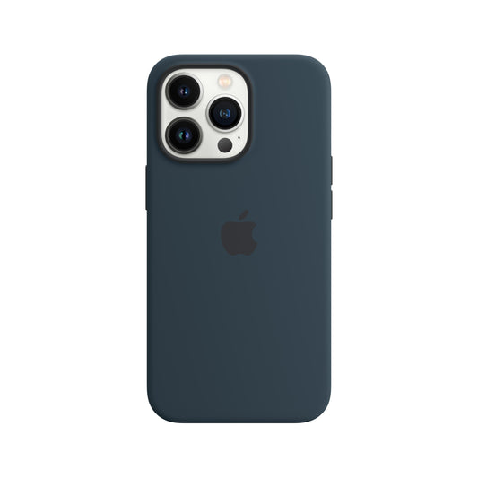 حافظة iPhone 13  pro من السيليكون بتقنية ‏MagSafe‏ - أزرق ايبس