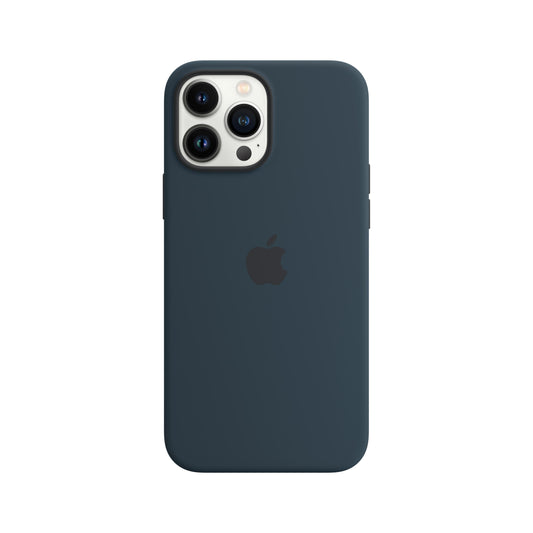 حافظة iPhone 13 pro Max من السيليكون بتقنية ‏MagSafe‏ - أزرق ايبس