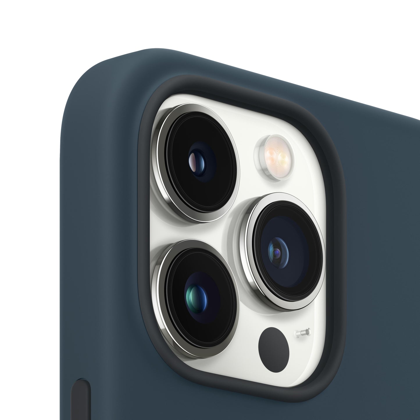 حافظة iPhone 13 pro Max من السيليكون بتقنية ‏MagSafe‏ - أزرق ايبس
