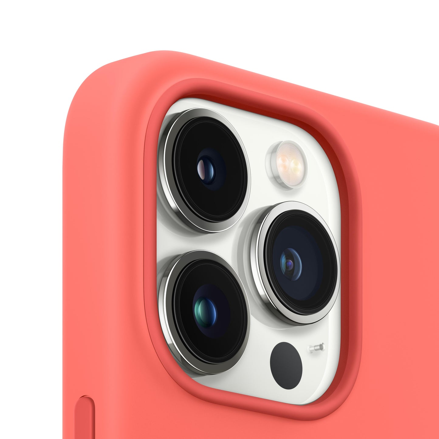 حافظة iPhone 13 pro Max من السيليكون بتقنية ‏MagSafe‏ - بينك باميلو