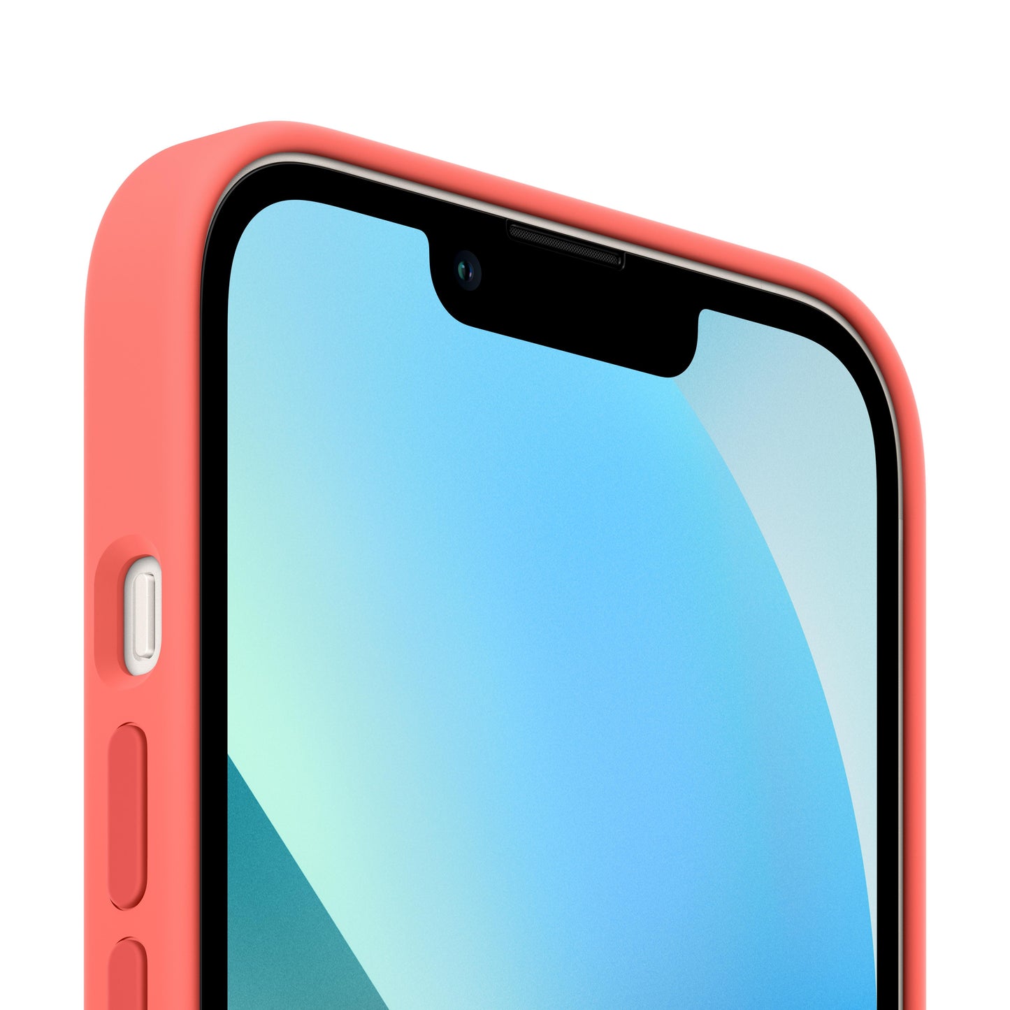 حافظة iPhone 13 mini من السيليكون بتقنية MagSafe‏ - بوميلو زهري