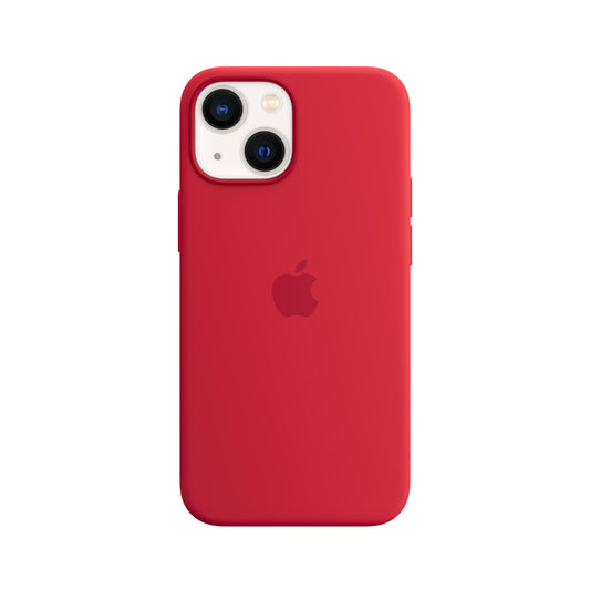 حافظة iPhone 13 mini من السيليكون بتقنية MagSafe‏ - أحمر