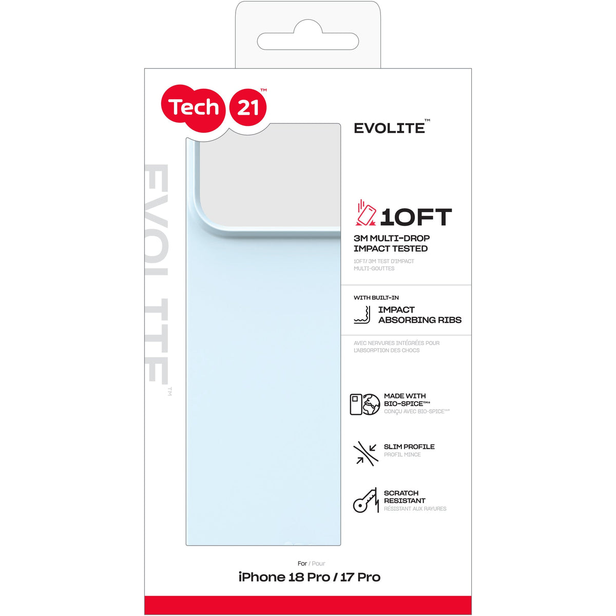 Tech21 EvoLite Case for iPhone 18 Pro - Cornflower Blue