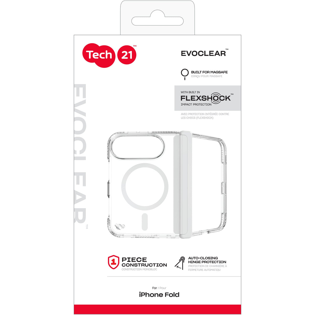 Tech21 EvoClear Case with MagSafe for iPhone Duo - Clear
