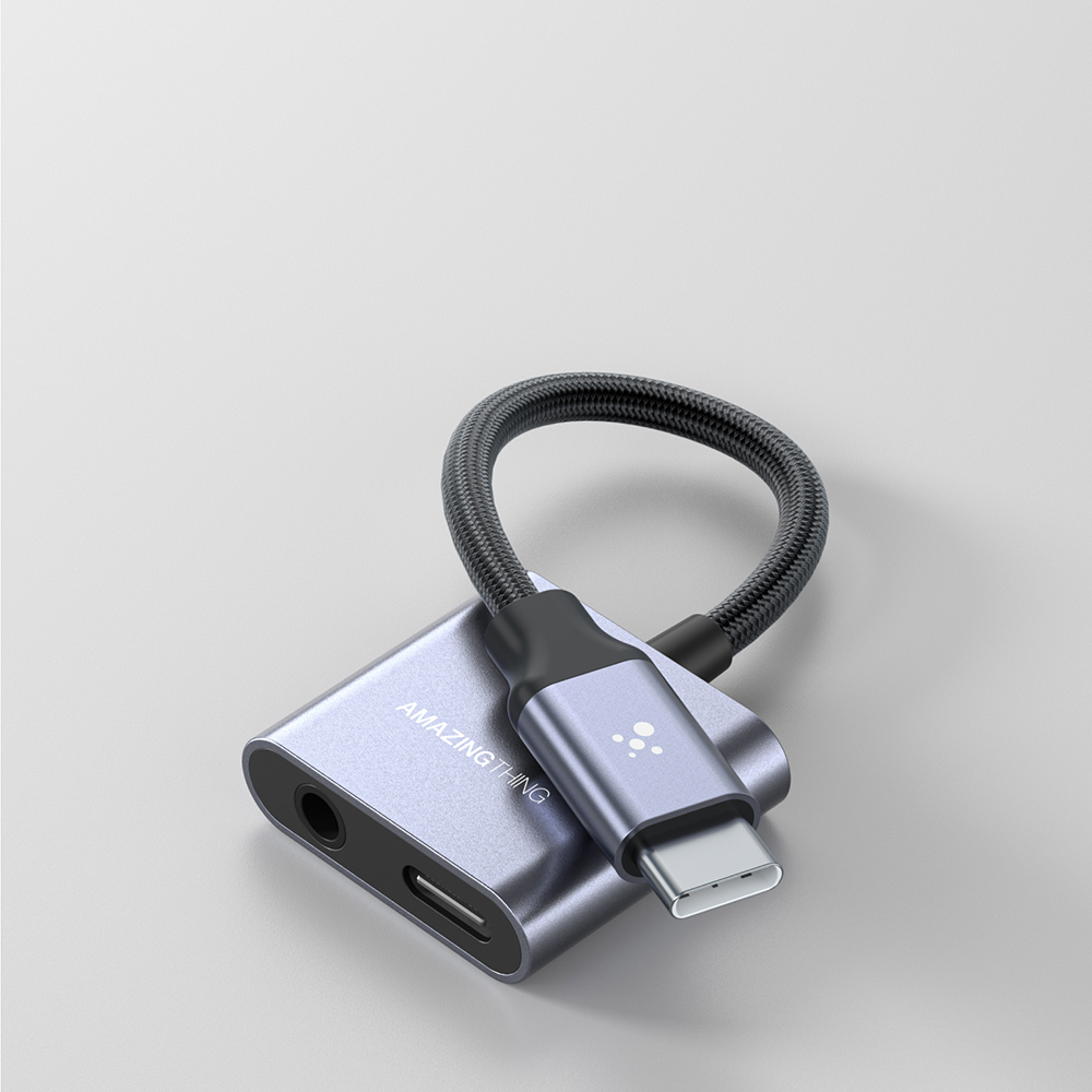 Amazingthing At Usb-C To 3.5Mm Audio & Charging Hub