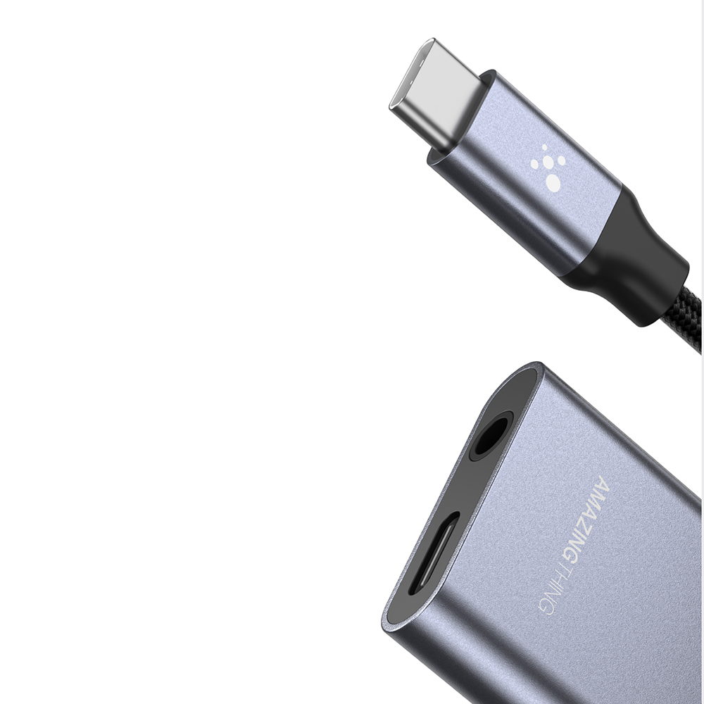 Amazingthing At Usb-C To 3.5Mm Audio & Charging Hub
