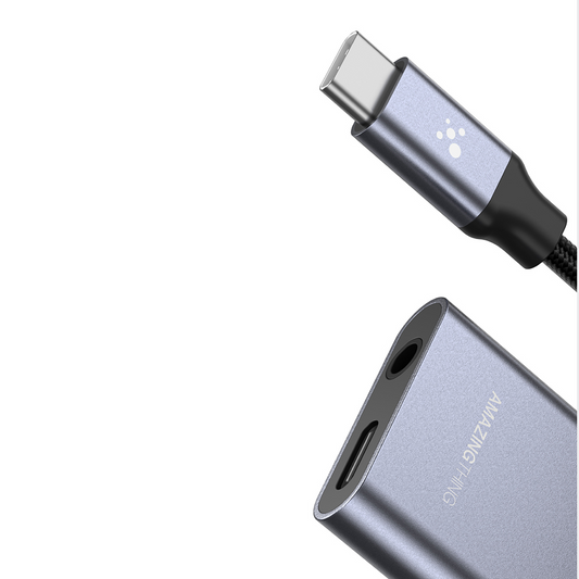Amazingthing At Usb-C To 3.5Mm Audio & Charging Hub