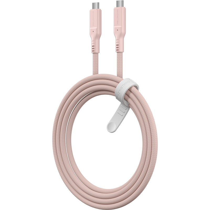 AmazingThing Thunder Pro 7X PD 70W 4K USB-C Pink Cable, 1 Meter