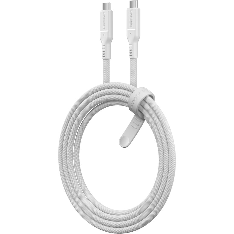 AmazingThing Thunder Pro 7X PD 70W 4K USB-C White Cable, 1 Meter