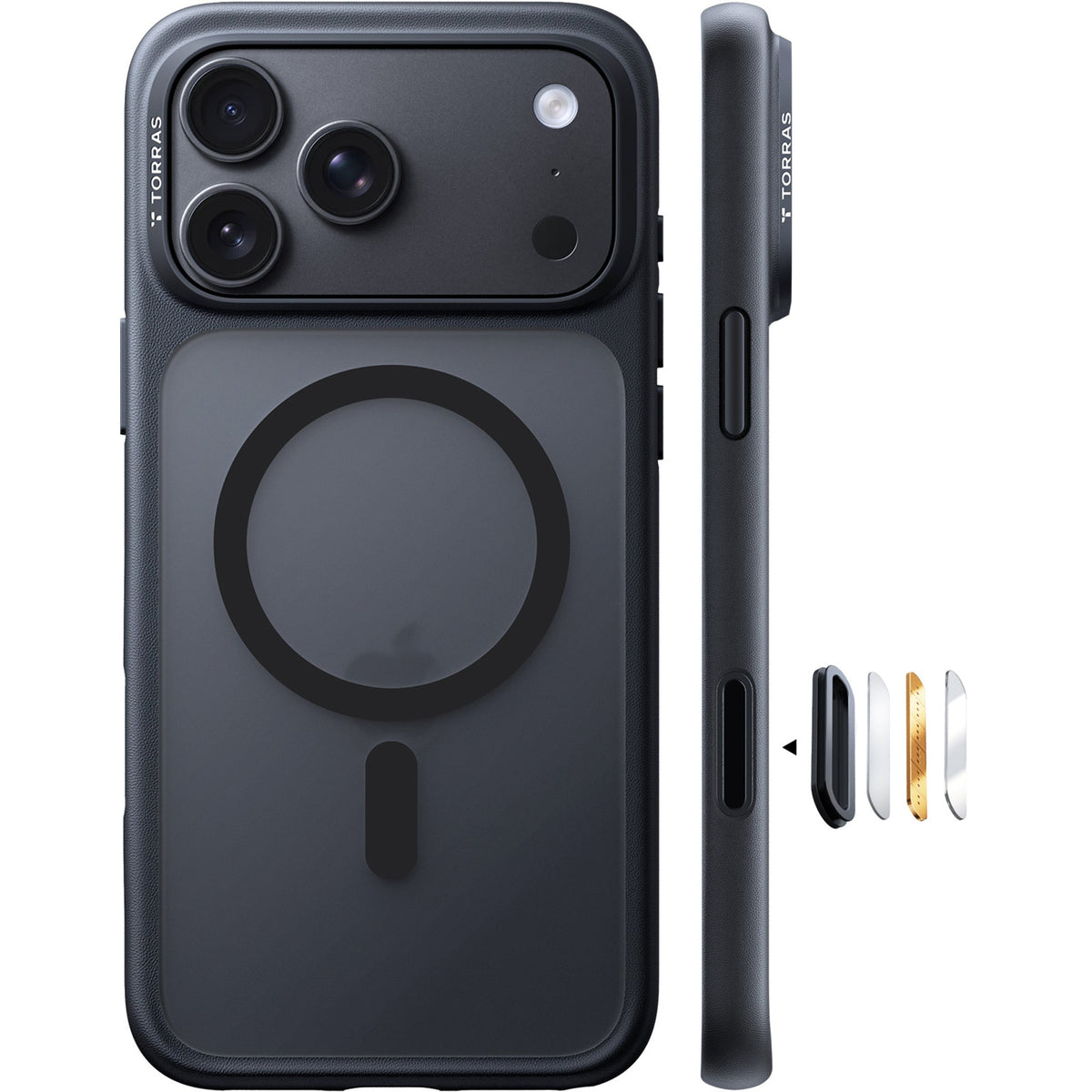 Torras Guardian-Mag Case with MagSafe for iPhone 18 Pro - Black