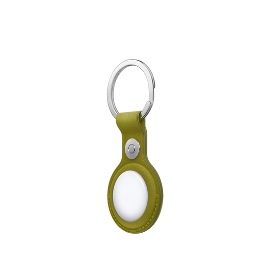 AirTag FineWoven Key Ring - Chartreuse