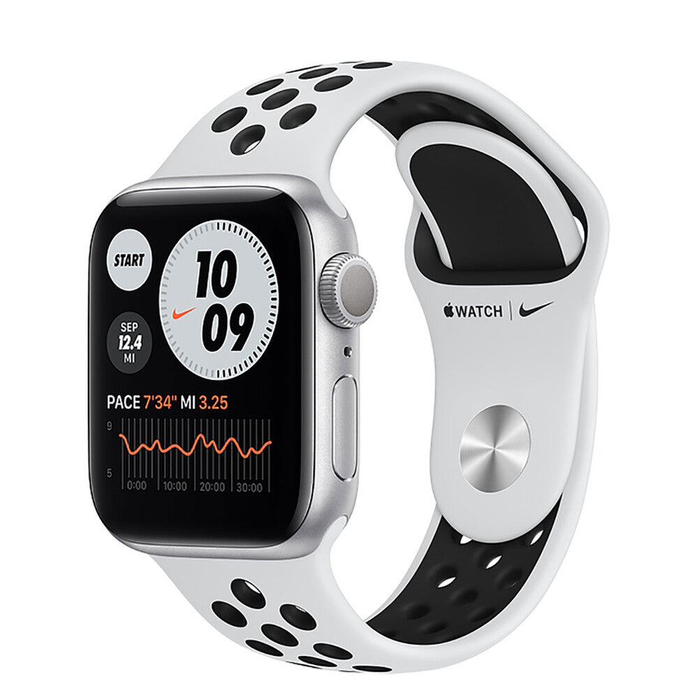 Apple Watch Nike Series 6 40mm Silver Aluminium Case with Pure Platinum/Black Nike Sport Band