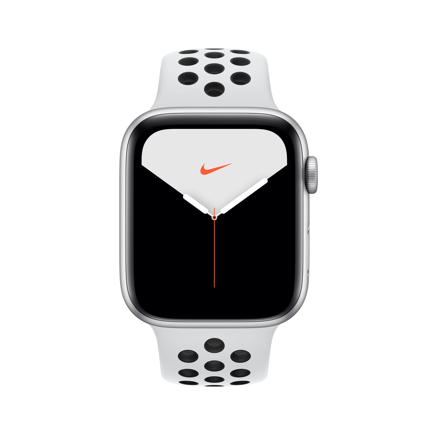 Apple Watch Nike+ Series 5 44mm Silver Aluminium Case with Pure Platinum/Black Nike Sport Band - S/M & M/L