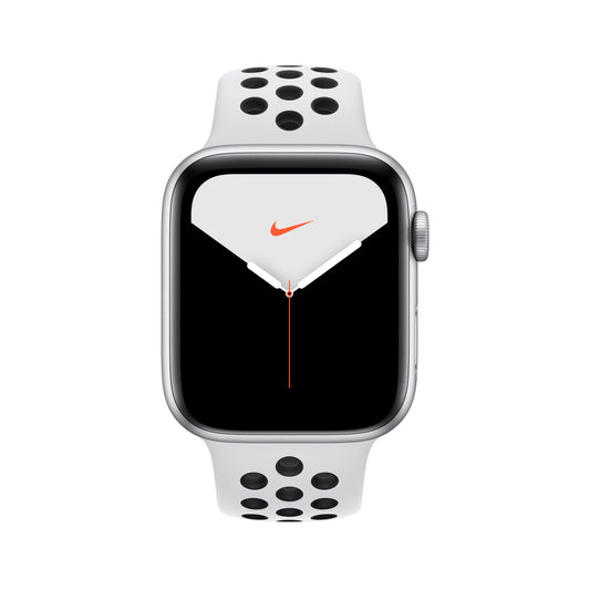 Apple Watch Nike+ Series 5 44mm Silver Aluminium Case with Pure Platinum/Black Nike Sport Band - S/M & M/L