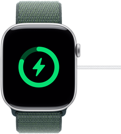 An almost fully charged Apple Watch Series 10