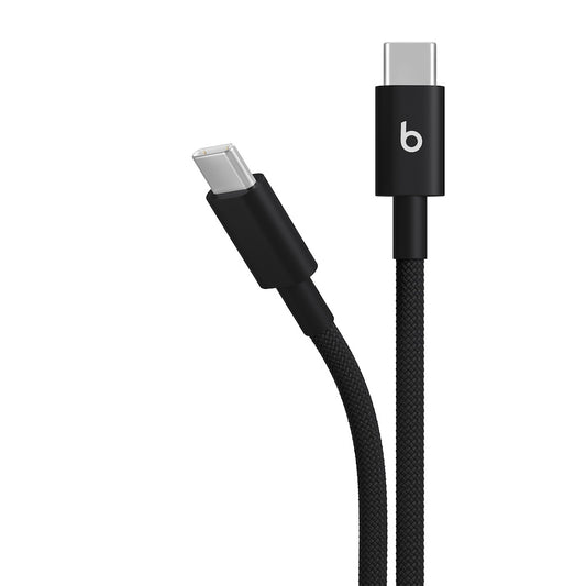 Beats USB-C to USB-C Woven Short Cable (20cm) – Bolt Black