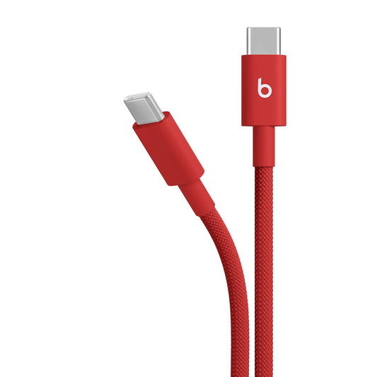 Beats USB‑C to USB‑C Woven Cable (1.5 m / 5 ft) - Rapid Red