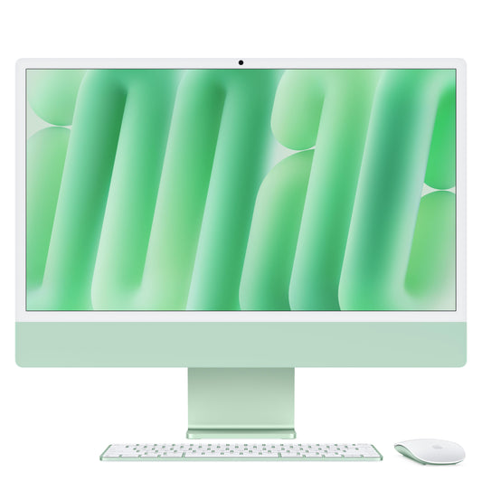 24-inch iMac with Retina 4.5K display: Apple M4 chip with 10-core CPU and 10-core GPU, 256GB SSD - Green