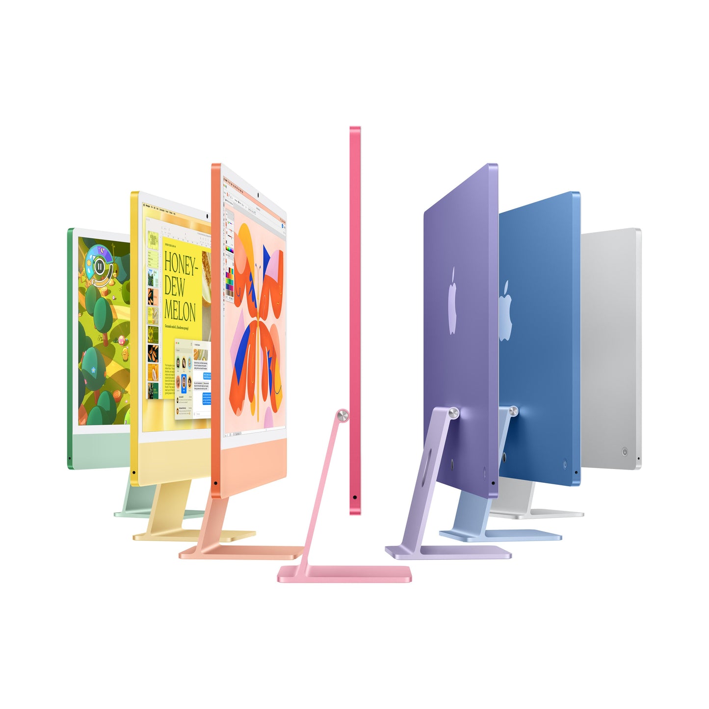 24-inch iMac with Retina 4.5K display: Apple M4 chip with 10-core CPU and 10-core GPU, 256GB SSD , Nano-texture glass - Silver