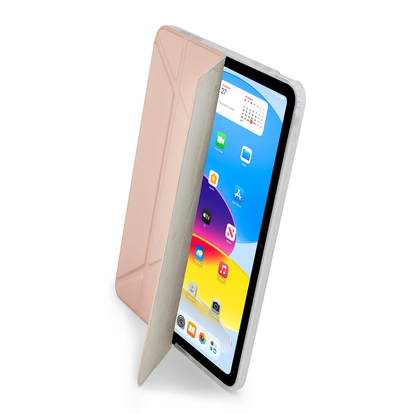 Pipetto iPad (A16) / iPad (2022) Origami No3 Pencil Case - Metallic Pink