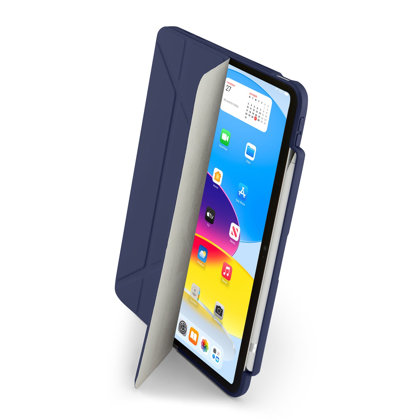 Pipetto iPad (A16) / iPad (2022) Origami No3 Pencil Case - Dark Blue