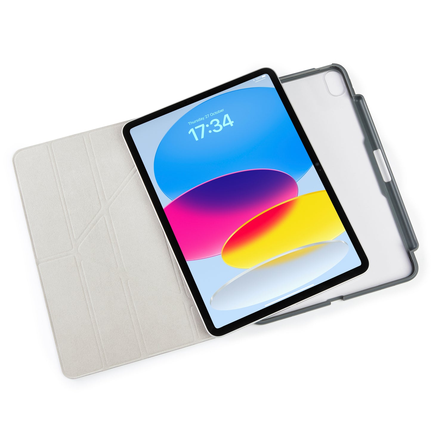 Pipetto iPad (A16) / iPad (2022) Origami No3 Pencil Case - Grey