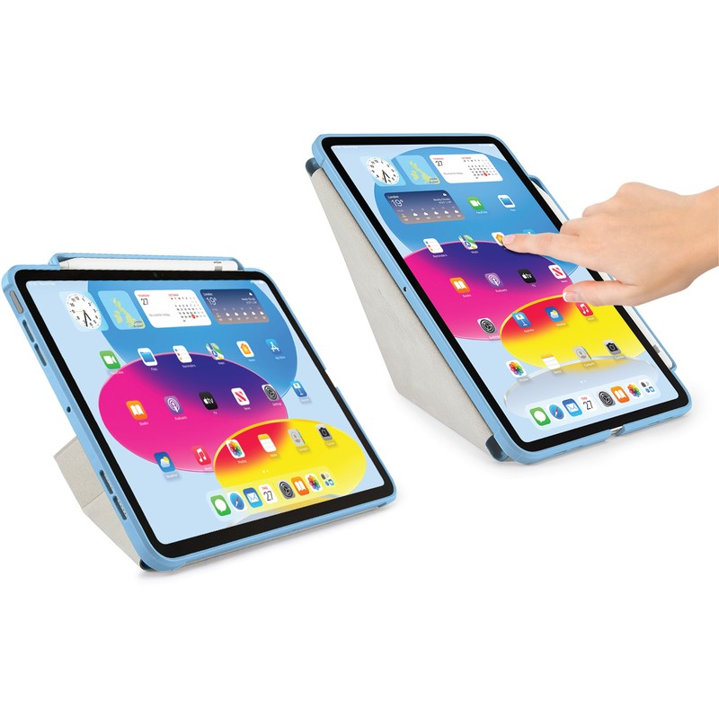 Pipetto iPad (A16) / iPad (2022) Origami No3 Pencil Case - Light Blue