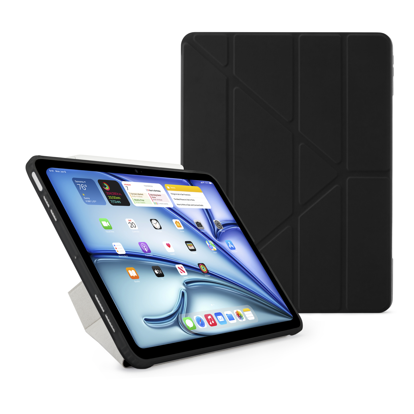 Pipetto iPad Air 13 (M4/M3/M2) Origami No1 Original Case - Black