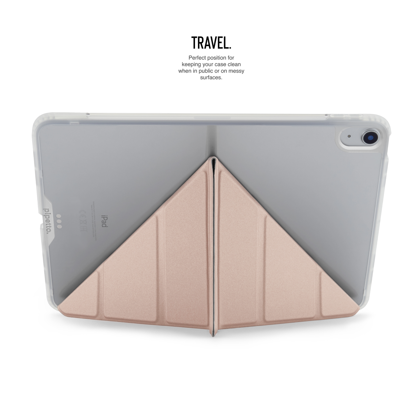 Pipetto iPad Air 13 (M4/M3/M2) Origami No1 Original Case - Metallic Pink