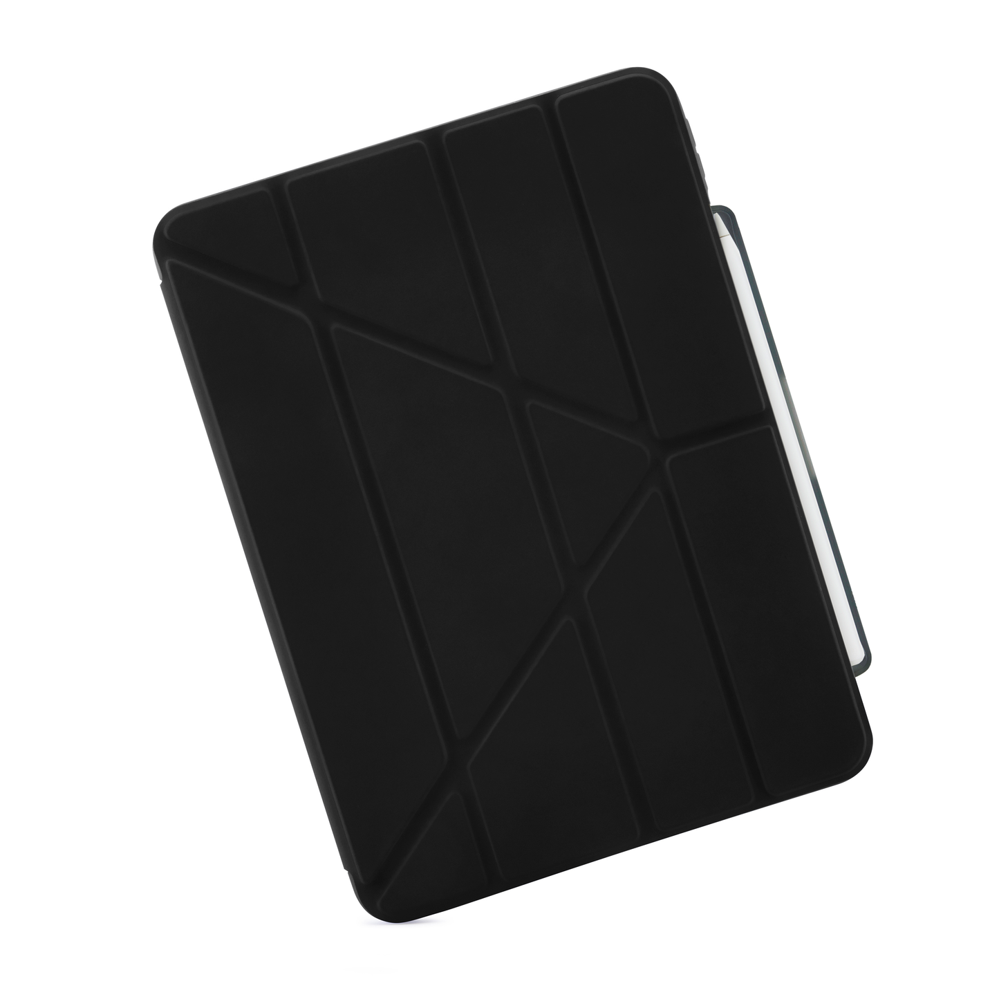Pipetto iPad Air 13 (M4/M3/M2) Origami No3 Pencil Case - Black