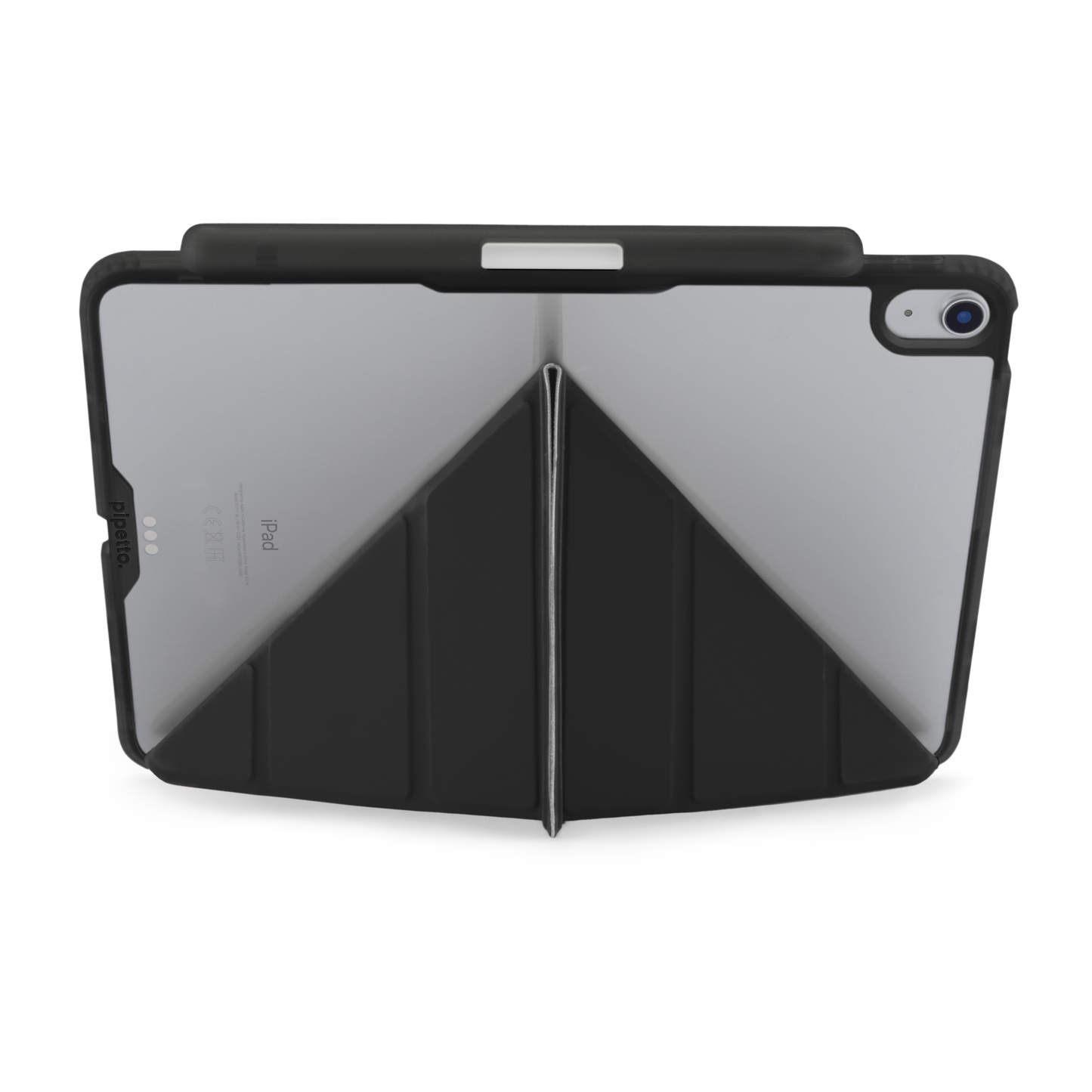 Pipetto iPad Air 13 (M4/M3/M2) Origami No3 Pencil Case - Black