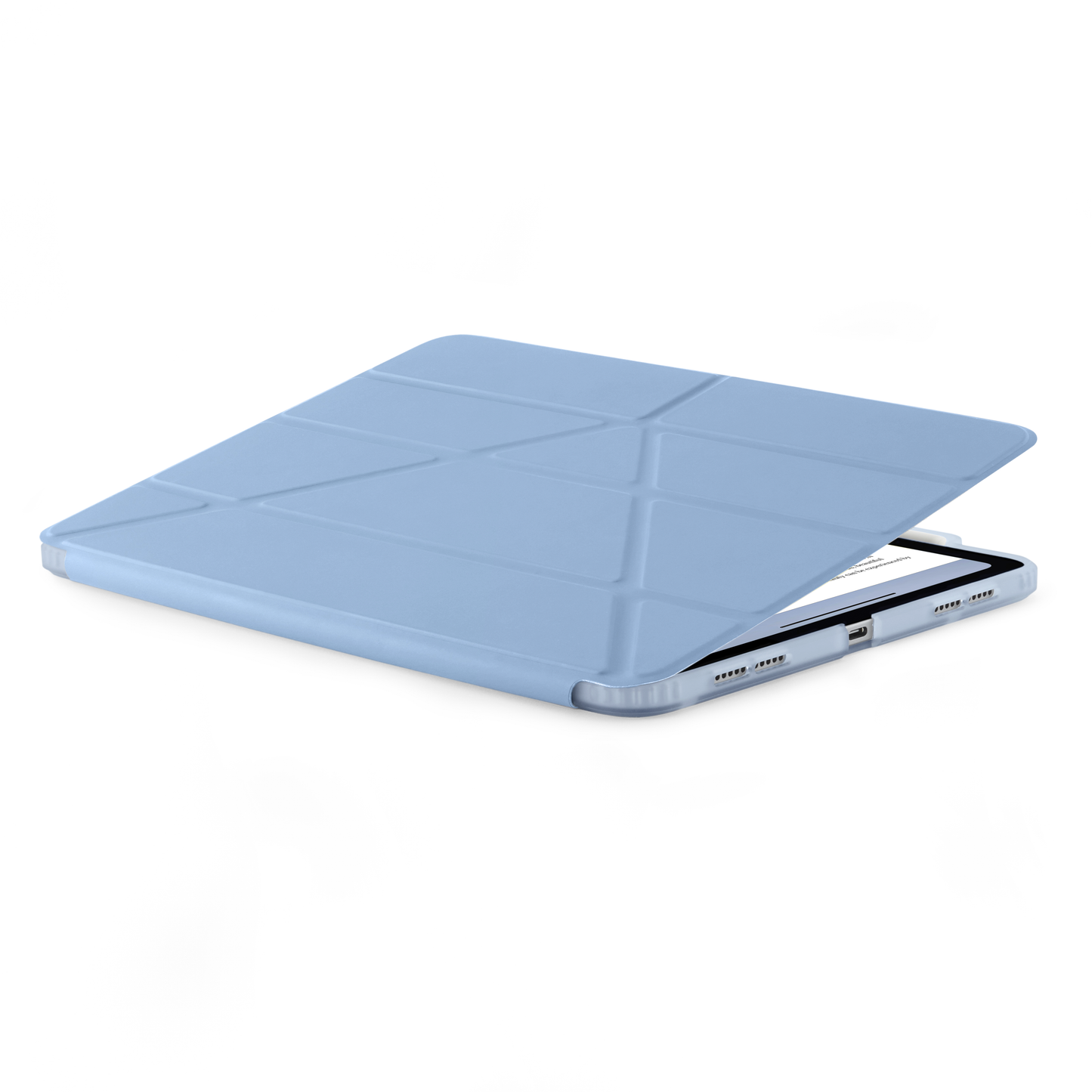 Pipetto iPad Air 13 (M4/M3/M2) Origami No3 Pencil Case - Light Blue