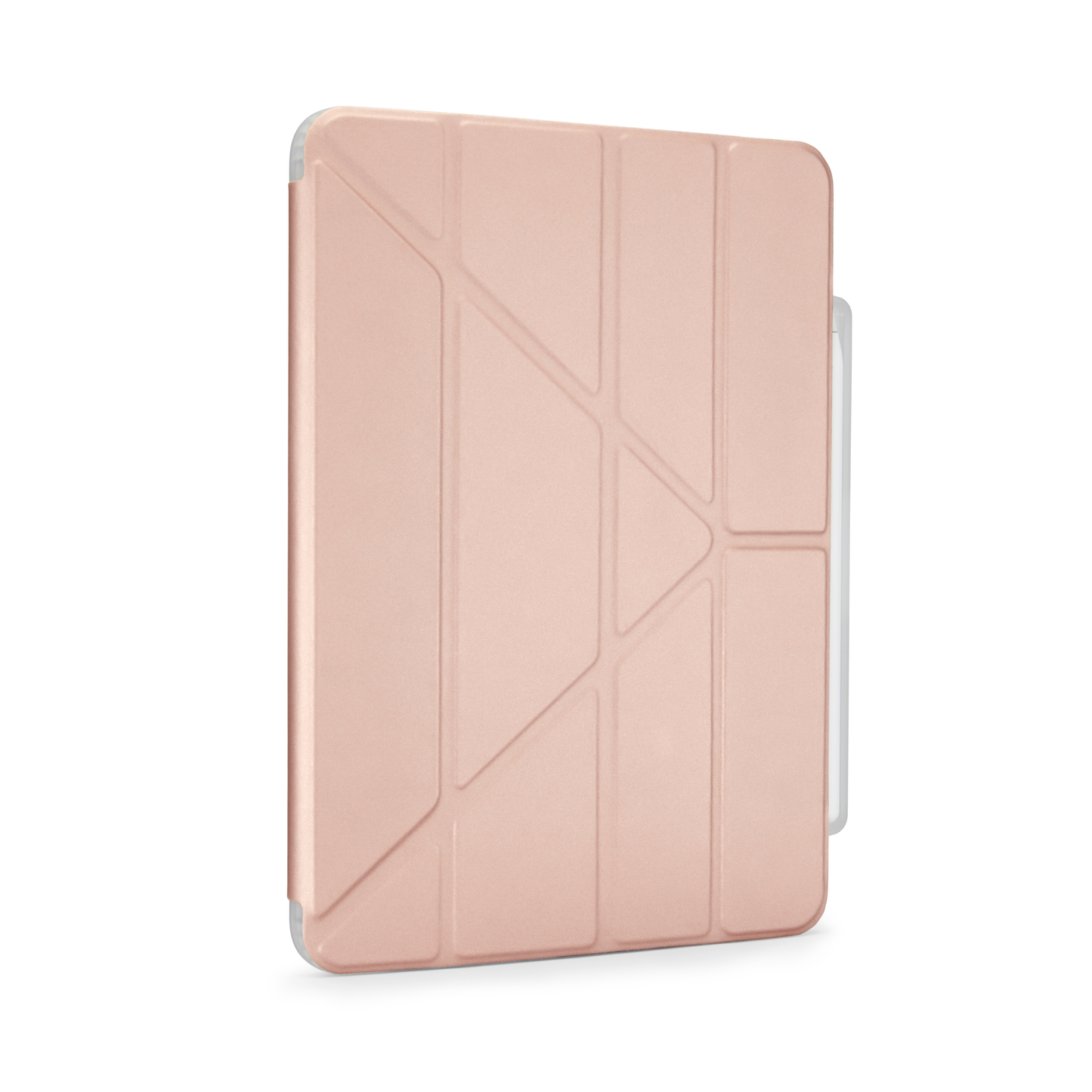 Pipetto iPad Air 13 (M4/M3/M2) Origami No3 Pencil Case - Metallic Pink