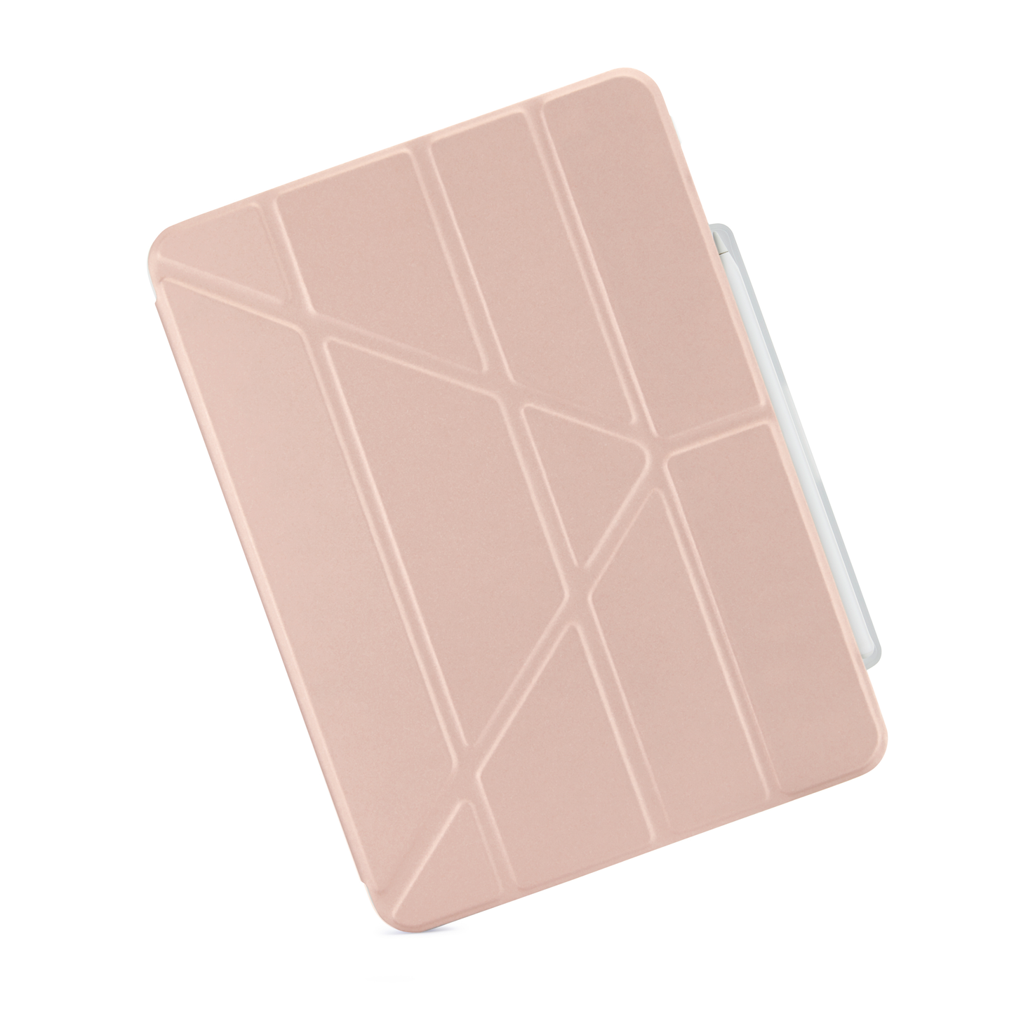 Pipetto iPad Air 13 (M4/M3/M2) Origami No3 Pencil Case - Metallic Pink