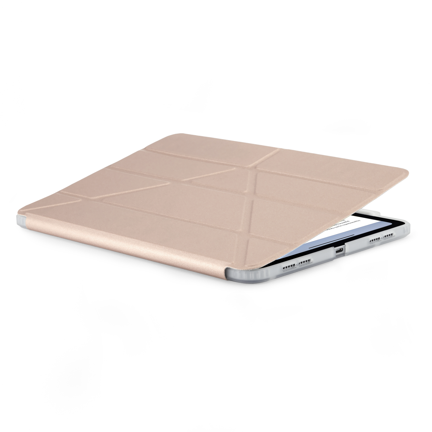 Pipetto iPad Air 13 (M4/M3/M2) Origami No3 Pencil Case - Metallic Pink