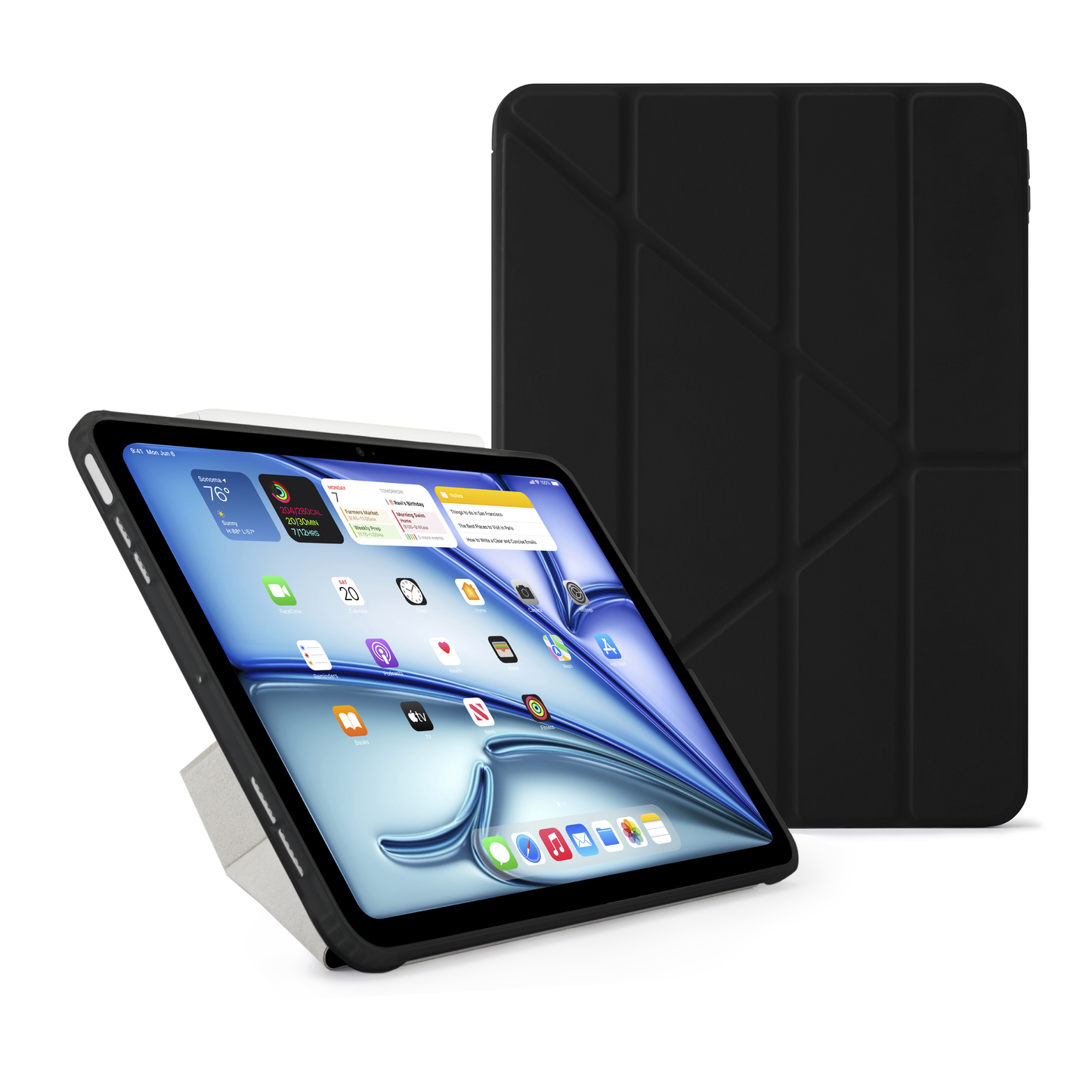 Pipetto iPad Air 11 (M4/M3/M2) Origami No1 Original Case - Black