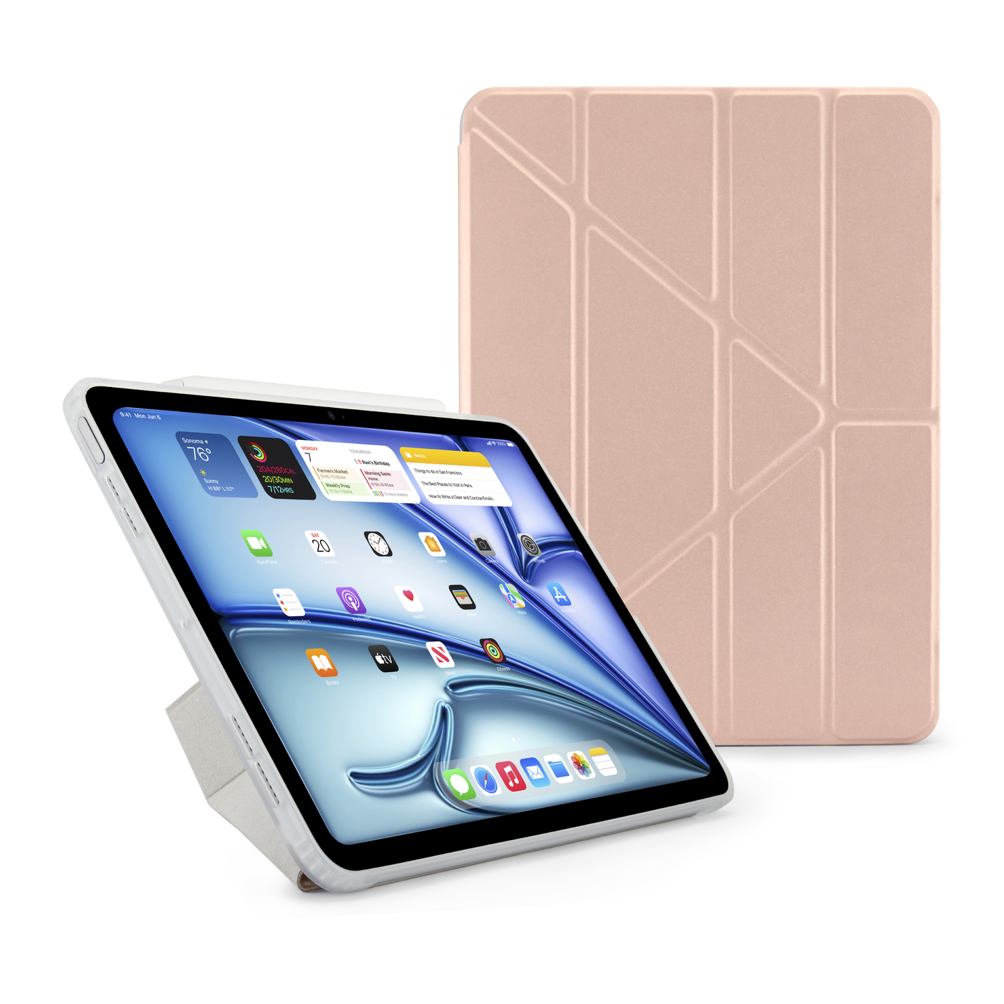 Pipetto iPad Air 11 (M4/M3/M2) Origami No1 Original Case - Metallic Pink