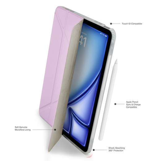 Pipetto iPad Air11 Origami#1Orig Case MetallicPurple