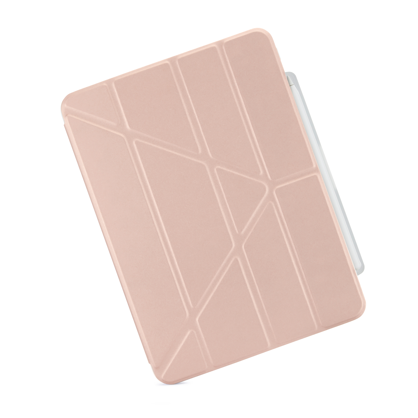 Pipetto iPad Air 11 (M4/M3/M2) Origami No3 Pencil Case - Metallic Pink