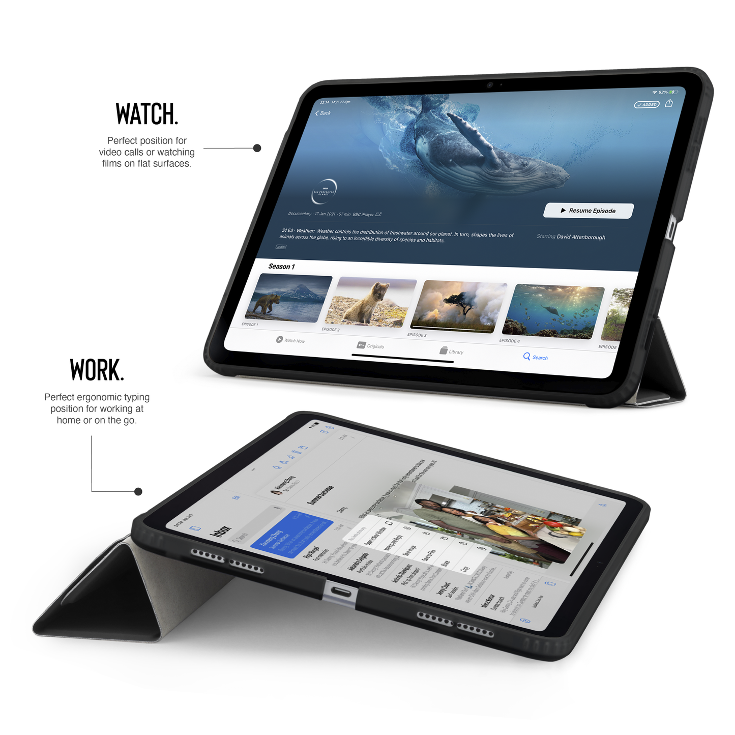 Pipetto iPad Pro 11 (M5/M4) Origami No1 Original Case - Black