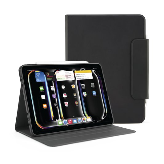 Pipetto iPad Pro 13 (2024-2025) Rotating Folio Case, Black