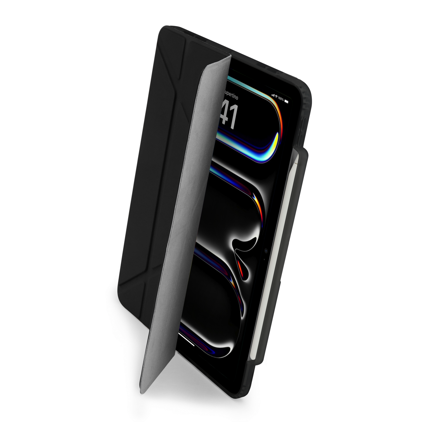 Pipetto iPad Pro 11 (M5/M4) Origami No3 Pencil Case - Black