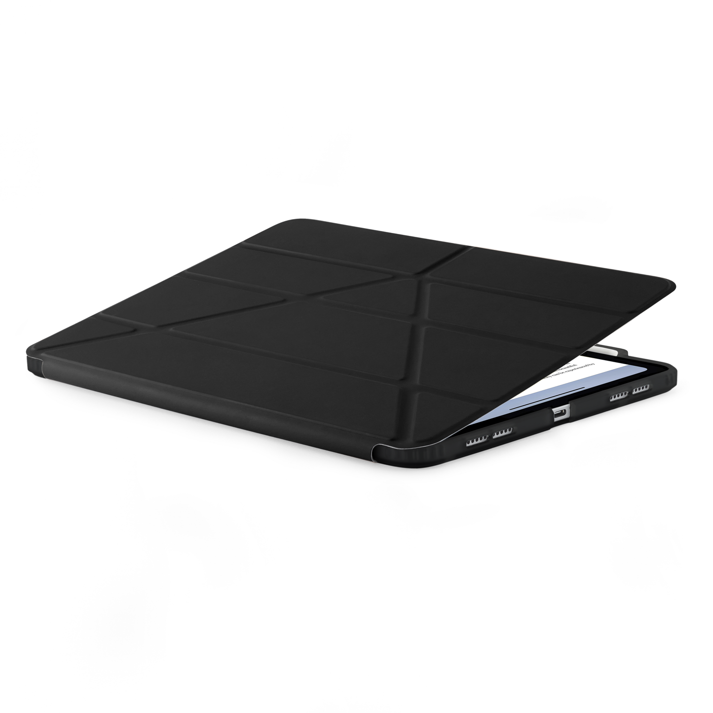 Pipetto iPad Pro 11 (M5/M4) Origami No3 Pencil Case - Black