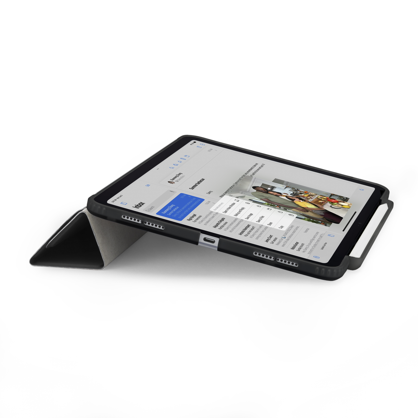 Pipetto iPad Pro 13 (M5/M4) Origami No3 Pencil Case - Black