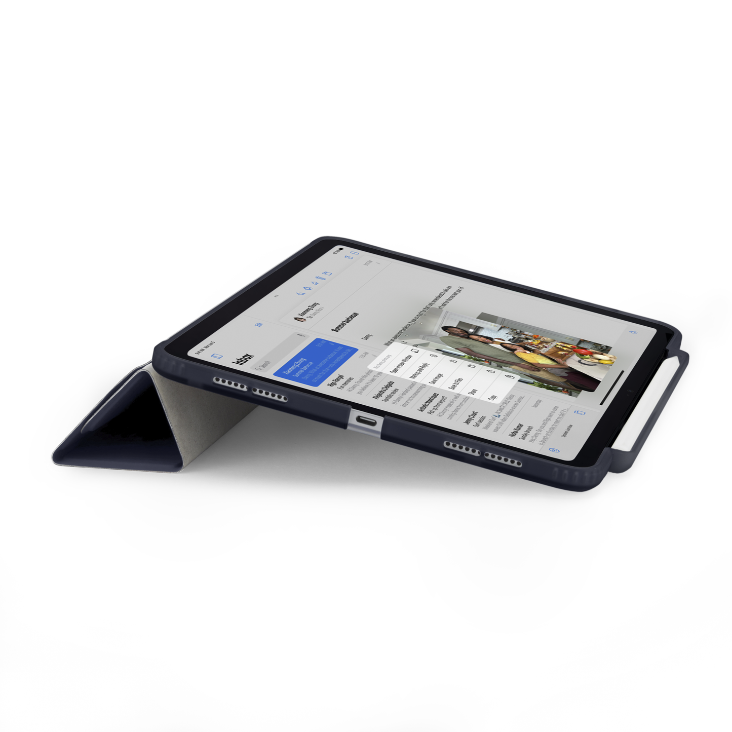 Pipetto iPad Pro 13 (M5/M4) Origami No3 Pencil Case - Dark Blue