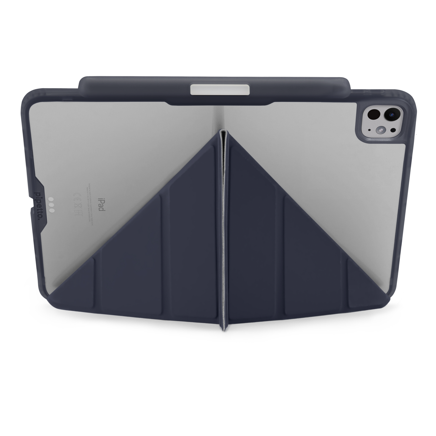 Pipetto iPad Pro 13 (M5/M4) Origami No3 Pencil Case - Dark Blue